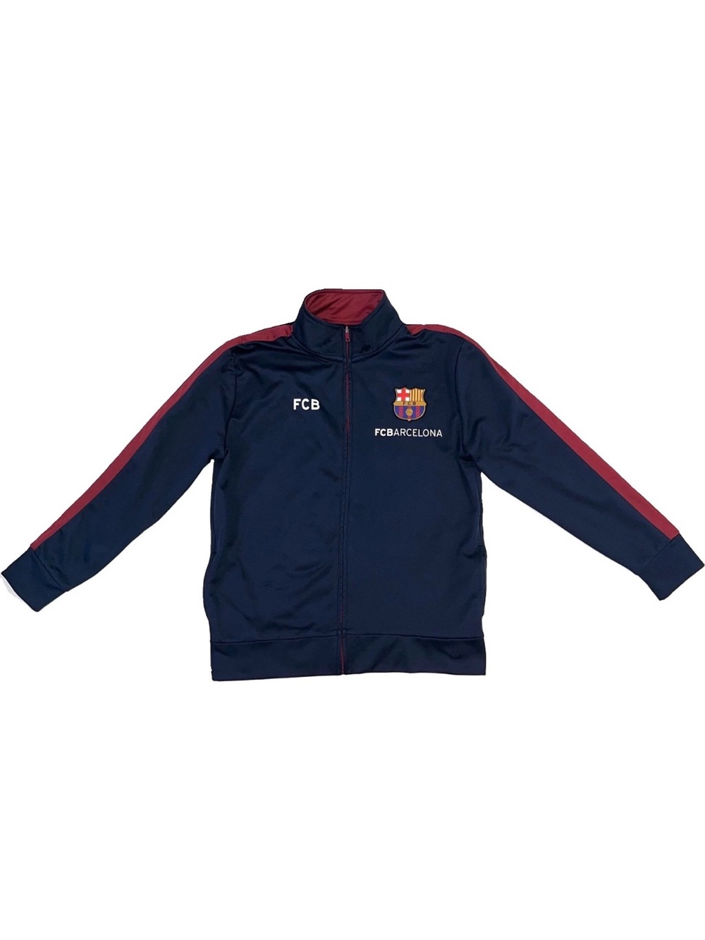 FC Barcelona Boys Youth Soccer Football Track Jacket XL